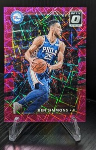 2017-18 Donruss Optic Ben Simmons /79 Pink Velocity Prizm #114 - 76ers