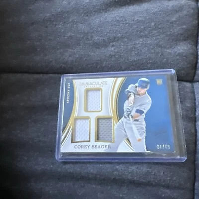 2016 Panini Immaculate Collection - Immaculate Quads #IQ-CS Corey Seager 34/49 - Image 1 of 2