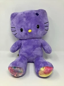 Build A Bear Hello Kitty Plush Love Tie Dye Purple Sanrio 18" Stuffed No Bow BAB - Picture 1 of 7