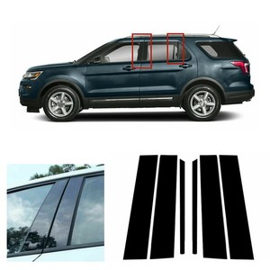 Pillar Post Cover Door Trim Fits For FORD Explorer 2011-2019 6Pcs/kit Waterproof