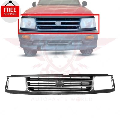 New Front Grille Assembly Gray Shell and Insert Fits 1993-1998 Toyota T100 Foto 1 de 4