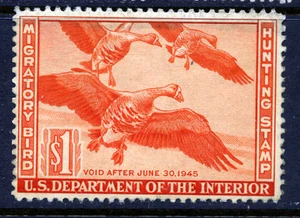 Bigjake: RW11, $1.00 White Fronted Geese - Picture 1 of 2