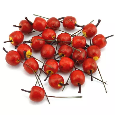 24x Manzanas Decoradoras Mini 2cm, D.- Rojo/amarillo, Artificial, ¡¡¡Frutas!!¡! • 5.75€