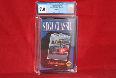 Super Monaco GP (Sega Genesis, 1990) Sega Classic, Sealed, CGC 9.6 A Graded. - Image 1 of 2