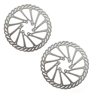Clarks Disc Brake Rotors MTB Hybrid Bike Steel 180mm and 160mm 6 Bolt Bike Set - Picture 1 of 5