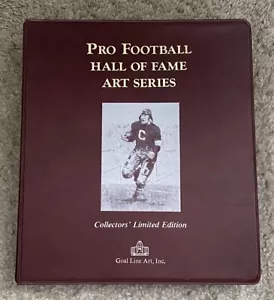 Goal Line Art GLA Pro Football Hall Of Fame Series 1, 2, & 3 Postcards W Binder - Picture 1 of 14