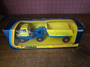 CORGI MAJOR Toys 1145 MERCEDES BENZ UNIMOG 406 W/ GOOSE DUMPER in Original Box - Picture 1 of 10