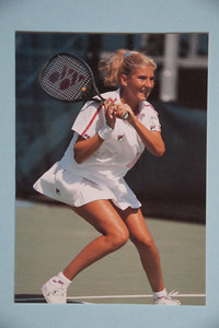 Monica Seles - Yonex promotion card - Tennis - vintage card from the 1990s