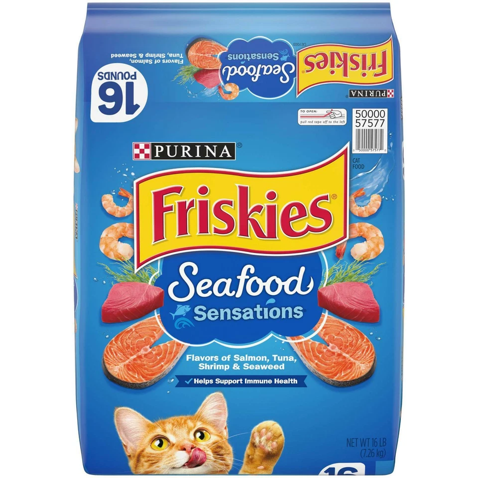 Purina Friskies Seafood Sensations Adult Dry Cat Food