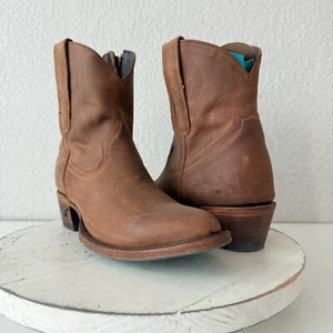 Lane PLAIN JANE Mujer Botín de Vaquero 7.5 Corto Western Marrón Vaquera Botines - Imagen 1 de 11