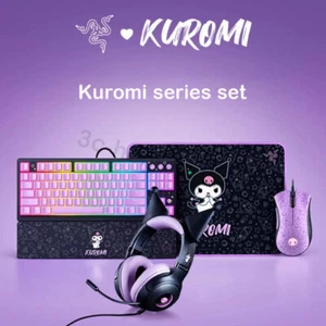 Razer x Sanrio Kuromi Gaming Mouse and Mechanical Keyboard & Headset Bundle - Picture 1 of 5