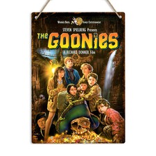 I Goonies Retrò 80s Vintage Movie Poster Muro in Metallo Latta Cartello Placca Man Grotta