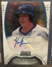 2012 Bowman Sterling Travis Harrison (#BSP-TH) autographed card