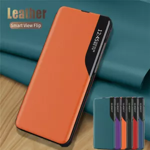 Leather Flip Thin Case Cover For Samsung Galaxy S20 FE 5G S21 Ultra - Picture 1 of 18