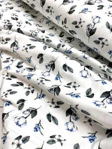 neu Jersey Blaubeeren Cotton Botanik 200x150cm Rest Stoffrest - Bild 1 von 2