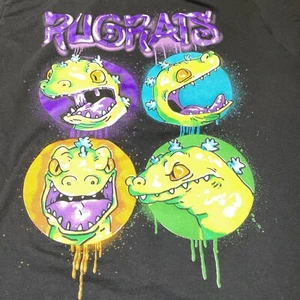 rugrats t shirt black small Reptar - Picture 1 of 4