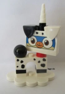 Lego 41775 Minifig Figurine Série Unikitty Dalmatian Puppycorn + socle - Imagen 1 de 1