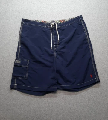 Bañador Polo Ralph Lauren para hombre XL azul forrado Board Shorts Foto 1 de 4