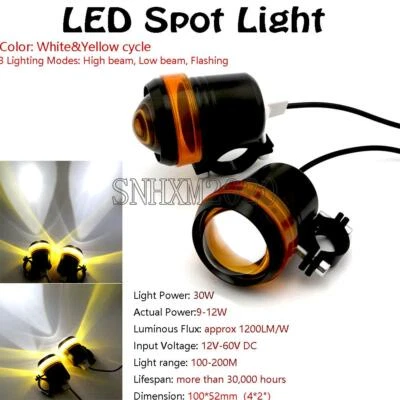 Faros antiniebla LED deportivos para Harley Davidson Road King Road Glide Touring Foto 1 de 4