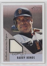 2002 Bowman Heritage Relics Barry Bonds #BH-BB