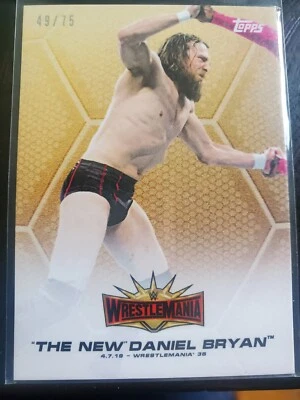 2019 Topps WWE Wrestlemania Roster Daniel Bryan /75 bryan danielson aew MINT - Image 1 of 3