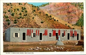 A Mexican Home New Mexico Postcard - Picture 1 of 2