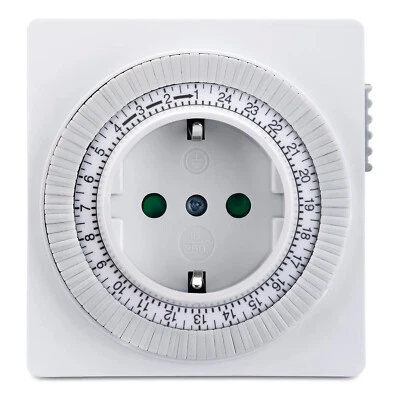 Perfect Mechanische Zeitschaltuhr Zeitschalter Schaltuhr Steckdose Timer Uhr - Bild 1 von 4