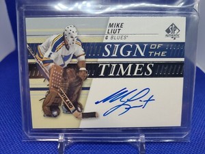 2019-20 Upper Deck SP Authentic Sign of The Times Mike Liut St Louis Blues 