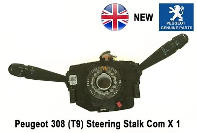 Genuine Peugeot 308 Indicator Control Stalk column switch 98110239ZD - Image 1 of 4