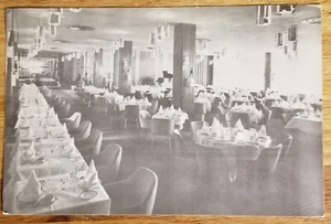 Postal del aeropuerto internacional de Montreal de comedor Salle años 60 sin usar - Imagen 1 de 1