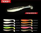 Soft Plastic Minnow X6, NOEBY, 8.5cm, Scented Lure, Paddle Tail, Shad, Grub 85mm