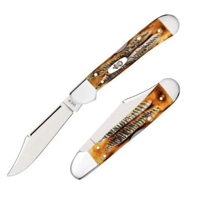 Case XX Mini Cuchillo Plegable Copperlock Acero Inoxidable Clip Hoja Mango Bonestag Foto 1 de 4