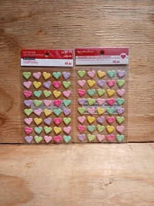 Recollections Valentine's Day Dimensional Stickers - PUFFY HEARTS -Pair - Picture 1 of 1
