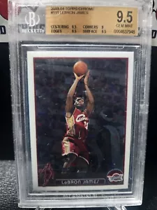 2003-04 Topps Chrome LEBRON JAMES Rookie #111 BGS 9.5 Gem Mint - Picture 1 of 2