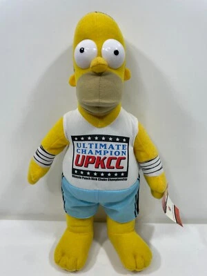 Homer Simpson Plush Ultimate Punch Kick Choke Champion UPKCC 15” - Image 1 of 4