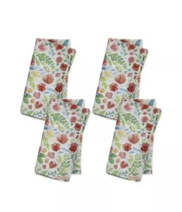 Celebrate Spring Together 4er Set Stoffservietten mit leuchtenden Blumen - Bild 1 von 1