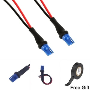 2x W5W T10 BULBS HOLDER CONNECTOR PLUG SOCKET MALE WIRED LED HEADLIGHT LAMP - Picture 1 of 8
