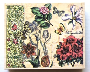 Stamps Happen - Butterfly Floral - Flowers Tapestry Studio Rubber Stamp 90291 - Picture 1 of 4