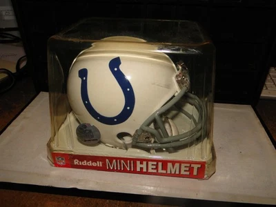 Vintage Rare Baltimore Colts NFL Riddell 2-Bar Throwback Replica Mini Helmet G3 - Image 1 of 4