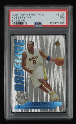 2005 Topps First Row Kobe Bryant #BL33 Baseline Los Angeles Lakers /149 PSA 7 - Image 1 of 4