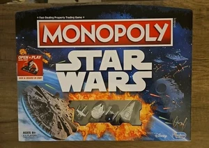 MONOPOLY STAR WARS OPEN & PLAY BRETTSPIEL mit Hülle für Reisen, NEU - Bild 1 von 4