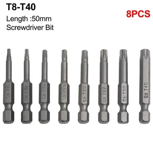Screwdriver 1/4\" Hand Tools 50mm Flat Head Hex Magnetic Screwdriver Set - Picture 1 of 12