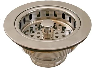 Jones Stephens S14007  Brass Duo Basket Strainer - Chrome Plated - Picture 1 of 2