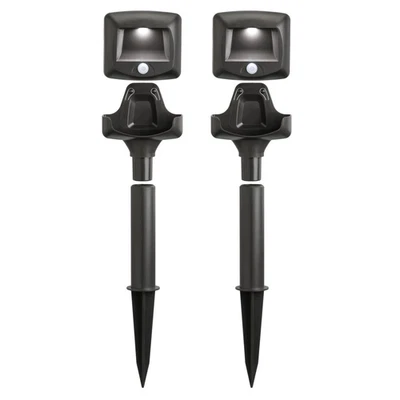 MR BEAMS Beams MB572 35 Lumen Wireless Motion Sensing LED Path Lights, 2-Pack, Brown
