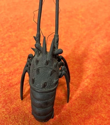 Antigua estatua de langosta espinosa de bronce escultura japonesa de la era Meiji estatuilla 15,7 pulgadas Foto 1 de 4