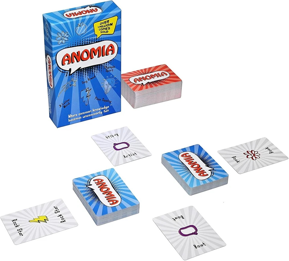 Anomia Card Game Fast-Paced Party Challenge, Brain Teaser, 3-6 Players Ages 10+ - Image 1 of 4