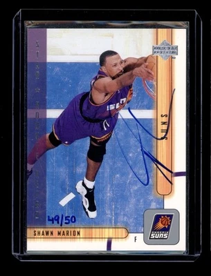 2002 Upper Deck 系列 2 复古 SP Shawn Marion 卡亲笔签名 SSP /50 — 第 1/4 张图片