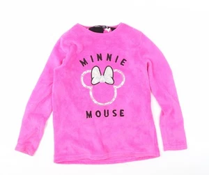 Disney Minnie Mouse Pink Fleece Top Girls 12-13 Years - Picture 1 of 12