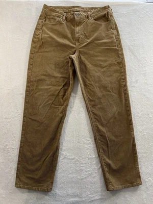 American Eagle Women’s Size 14 Corduroy Caramel Mom Straight Jeans - Image 1 of 4