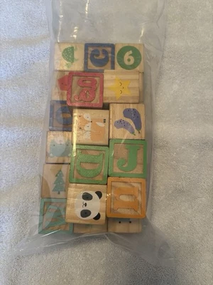 Chuckle & Roar ABC Learning Blocks Set 26 Premium Wood Blocks - Image 1 of 4